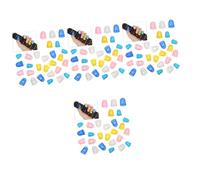DIYEAH 100pcs Silicone Finger Picks Fingertip Covers for Guitar Banjo Ukulele Bass Finger Cots Comfortable