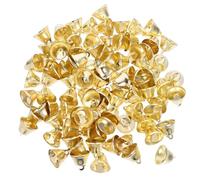 DIYEAH 100pcs Small Mini Metal Jingle Bells Hanging Bells for DIY Crafts Wedding Christmas Decorations for Curtain Rods Door Hangers Festival Parties