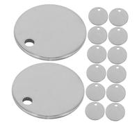 DIYEAH 100pcs Stainless Steel Round Stamping Blanks Smooth Surface Metal Tags for DIY Engraving Keychain Pendants Crafting Scratch-resistant Blanks