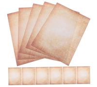 DIYEAH 100pcs Vintage Double Sided Resume Paper Set Antique Old Letter Writing Sheets for Scrapbooking Journaling Printing and DIY Crafts Sturdy Fade Resistant Stationery