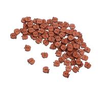 DIYEAH 100pcs Wooden Apple Buttons for Sewing and Crafting Natural Wood Retro Style Hand Polished Smooth Edges Double Fasteners for Handmade Clothing Bags Hats Jackets
