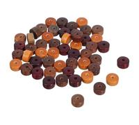 DIYEAH 100pcs Wooden Beads Large Hole Round Wood Spacer Beads 8 mm Fall Rustic Farmhouse Wooden Beading for Jewelry Making DIY Crafts Beading