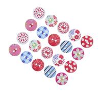 DIYEAH 100pcs Wooden Sewing Buttons 15mm Round 2-Hole Decorative Craft Fasteners for Hats and Backpacks, Easy to Sew Versatile Buttons for Scrapbooking and DIY Sewing Projects