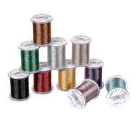 DIYEAH 10pcs 0.3mm Nylon String Beading Thread Nylon Cord Colorful Silk Cord Beading String Kumihimo Macrame Cord Knotting Sewing Cord Thread for Necklace Friendship Bracelet