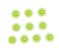 DIYEAH 10PCS Acrylic Bubble Level High Precision Horizontal Spirit Level for Calibration for Picture Frames and Mural Hanging Green