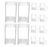 DIYEAH 10pcs Airtight Coin Storage Tubes Transparent Plastic Organizer for Coin Collectors Space-Saving Cylindrical Design from Moisture and Grime for Collection and Travel