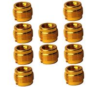 DIYEAH 10pcs Aluminum Mic Stand Screw Thread Adapter Female to Male Conversion Nut for Microphone Boom and Shock Mounts Lightweight Microphone Stand Connector Compatible with Various