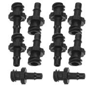 DIYEAH 10PCS Black Ink Tube Quick Connector Coupler for Printer Ink Hose Adapter Replacement Fitting Compatible