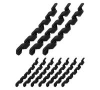 DIYEAH 10pcs Black Spiral Bike Brake Cable Protector Tube, Flexible Bicycle Transmission Line Wrap Sleeve for Road and Mountain Cycling Gear Cable Management