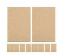 DIYEAH 10Pcs Blank Copy Notepad Portable A5 Kraft Paper Notebook Auto Copy Memo Book for Office Financial Records Order Management