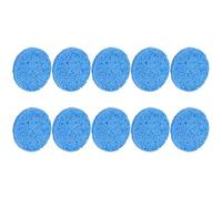 DIYEAH 10pcs Blue Cellulose Face Washing Sponge for Makeup Removal and Thoroughly Cleansing Skin Pores, Soft and Reusable Facial Cleaning Sponge for Daily Skincare
