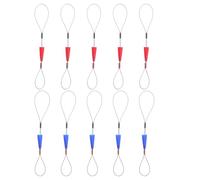 DIYEAH 10pcs Cable Fish Tape Fastener with Color Coded Identification and Efficient Organisation, Made of Iron and Plastic, for Wire Sorting and Wiring Work, Portable Wire Puller Grips