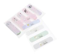 DIYEAH 10pcs Cartoon Adhesive Bandages Cat, Fish, Fruit, Owl, and Weather Designs - Breathable Small First Aid Patches for Wound Protection and Finger Care