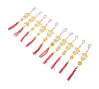 DIYEAH 10PCS Chinese New Year Hanging Pendants 2026 Year of the Horse Lucky Red Tassel Decorations for Home Office Car Lunar New Feng Shui Ornaments