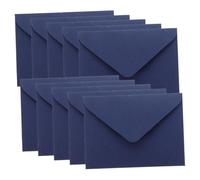 DIYEAH 10Pcs Delicate Compact Card Envelopes Navy Blue Multi Function Invitation and Thank You Note Envelopes for Weddings Birthdays and Holiday Greetings Easy to Fold and Seal