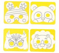 DIYEAH 10PCS DIY Graffiti Paper Bee Masks for Creative Coloring and Painting Set for Arts Crafts Durable and Safe Material for Imaginative Play