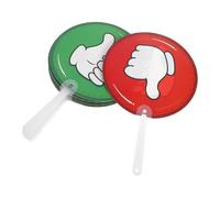 DIYEAH 10pcs Double Sided Plastic Voting Paddles for Students Interactive True False Response Signs for Classroom Participation Teacher Feedback Tools Versatile School Supplies