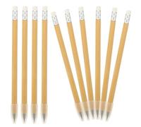DIYEAH 10pcs Eternal Inkless Pencils with Bamboo Wood Shaft, Sketch and Writing Supplies for School, Office, and Professional Drawing Use