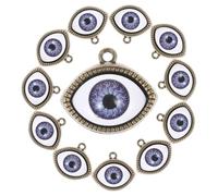 DIYEAH 10Pcs Evil Eye Charms for Jewelry Making Durable DIY Pendants for Bracelets Necklaces and Earrings Versatile Decorative Charms for Festivals and Everyday Wear