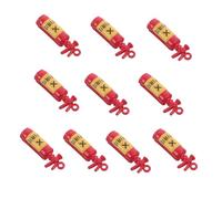 DIYEAH 10pcs Fireman Charms Fire Extinguisher Pendants for DIY Jewelry Making Vivid Oil Drip Spraypaint Finish Miniature Accessories for Bracelets Earrings Necklaces Keychains Graduation