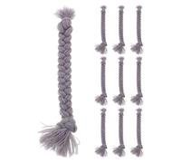 DIYEAH 10pcs Gnome Braids for Craft - Handmade Christmas Gnome Doll Pre Cut Hair Crafting Material DIY Party Decoration Accessories for Holiday Halloween Dwarf Costume Making Kits