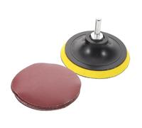 DIYEAH 10PCS Grit Aluminum Oxide Polishing Sandpaper Set with Grinding Rod Round Abrasive Discs for Metal Wood Plastic Stone Home and Shop Use
