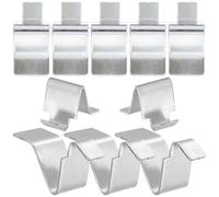 DIYEAH 10pcs Heavy Duty Cabinet Shelf Clips Metal Shelf Pins Supports Brackets for File Cabinets Bookcases Easy Installation Compact for Home Storage