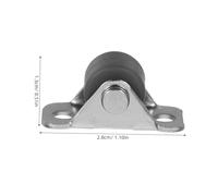 DIYEAH 10pcs Heavy Duty Fixed Caster Wheels for Hardwood Floors Silent Rubber Industrial Casters with Rigid Plate Non-marking Drawer Rollers for Closet Door Slide Hardware and Furniture