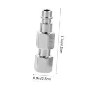 DIYEAH 10pcs Metal Air Compressor Quick Connect Fittings Air Line Coupler Nickel-Plated Pneumatic Connectors and Hose Assembly