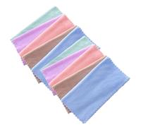 DIYEAH 10pcs Microfiber Makeup Remover Cloths for Face, 25x25cm Coral Fleece Wash Towels, Reusable Facial Cleansing Towels for Women, Soft Skin Care Washcloths Random Color