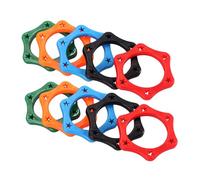 DIYEAH 10pcs Microphone Roll Rings Non Slip Shockproof Protection Accessories for Handheld Microphones with Antislip Design Plastic Material for Speeches and Sports Events Random Color