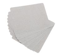 DIYEAH 10pcs Microwave Oven Mica Plates Universal Compatibility Heat Resistant Insulation Board Silver Thermal Barrier Pads for Home Kitchen Oven Repair