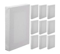 DIYEAH 10pcs Mini Canvases for Painting - 2/5in Profile Small Square Canvas Great for School Projects and Kids Birthday Parties Home Decor Project 2.4x1.6 Inch