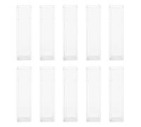 DIYEAH 10pcs Ml Glass Cuvettes for Spectrophotometer with Precise Linear Calibration and Strict Vertical Alignment, Accurate Research Glassware for Chemical Laboratory Analysis