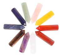 DIYEAH 10pcs Natural Amethyst Quartz Crystal Stones for Home Meditation Decor Healing Gemstone Ornaments for Women Durable and Easy to Clean for Friends and Family