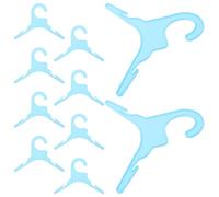 DIYEAH 10pcs PET Clothes Hanger Plastic Small Blue for Dog Clothing | Simple Practical Shape, Smooth Surface, Not Easy to Deform, Longtime Use for PET Owners