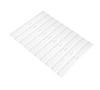 DIYEAH 10pcs Plastic Measuring Rulers with Waved Edge and Large Bold Numbers, Plastic Ruler for Classroom and Math Drawing, Safe Use and High Visibility Stationery Tool