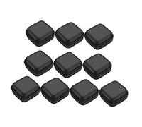 DIYEAH 10Pcs Portable Transparent Eva Storage Bags for Earphones and Digital Accessories Shockproof Zipper Carrying Cases with Mesh Pocket Compact for Travel and Daily Use