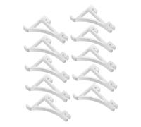 DIYEAH 10pcs Refrigerator Shelf Support Clips Multipurpose Freezer Shelf Hooks Stabilizers for Cooler Rv Fridge and Cabinet Storage