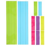 DIYEAH 10pcs Sentence Strips for Classroom: Four-Grid Three-Line Dry Erase Sentence Strips Colored Non-Magnetic Reusable Blank Writing Card for Students and Teachers