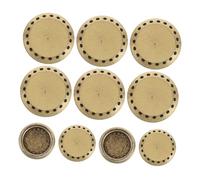 DIYEAH 10pcs Small Propane Adapter and Burner Covers for Camping Gas Stove Outdoor Fire Pit Cover and Portable Stove for Kitchen Use