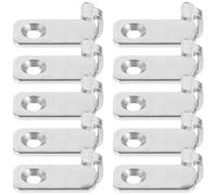 DIYEAH 10pcs Stainless Steel Wall Mounted Hanger Hooks with Compact Design and Smooth Surface, Mini Picture Frame Hanging Hook for Home and Office Use, Sturdy Silver Wall Mounted Clothes
