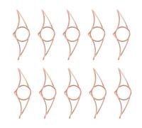 DIYEAH 10pcs Thumb Book Page Holder - Metal Bookmark Page Holder Thumb Ring - Single Hand Book Reading Supports Classroom Essentials Fits 2cm Diameter Finger