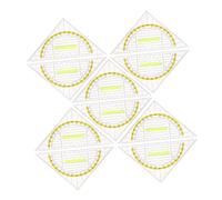 DIYEAH 10pcs Transparent Triangle Ruler Set with Ergonomic Handle Multifunctional Plastic Protractor for School Teachers Drafting and Engineering Geometry Kit for Office Use