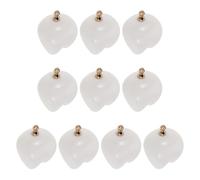 DIYEAH 10pcs White Mini Tooth Charms Pendants for Jewelry Making - Medical Dentist Ornament Set for Earrings, Bracelets, Necklaces Crafting - Fun Hanging Decoration for Dental