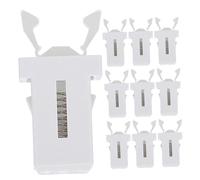 DIYEAH 10pcs White Push-button Trash Can Buckle Replacement Garbage Bin Lock Clips Smooth Surface Design for Easy Installation and Secure Lid Closure