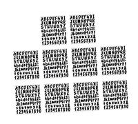 DIYEAH 10sheets Self-Adhesive Letters Numbers Stickers Stick Letters Numbers Decals for Boys and Girls Decor Alphabet Stickers Decals