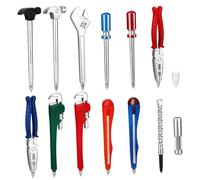 DIYEAH 11 Pcs Tool Shaped Ballpoint Pens Magnetic Tip Ergonomic Grip Novelty Hardware Style Writing Pens for School Office Desk Supplies 0.7mm Smooth Ink