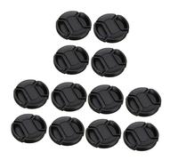 DIYEAH 12 Pcs Camera Lens Protector Front Lens Cap Covers for DSLR Photography