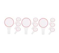 DIYEAH 12 pcs Erasable Scoreboard Blank Boards Single Sided Dry Erase Voting Paddles for Judges Classroom Games with